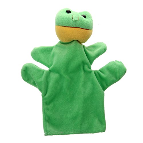 Gbloodst Nettes Baby Kind Zoo Farm Animal Hand Socke Handpuppe Finger Sack PlüSchtier : Frog von Gbloodst