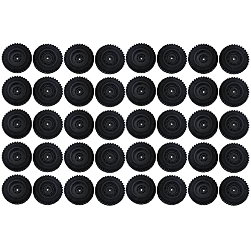 Gbloodst Reifenset aus Gummi, 40 Teile für MN86 1/12 RC Auto DIY Upgrade Zubehör von Gbloodst