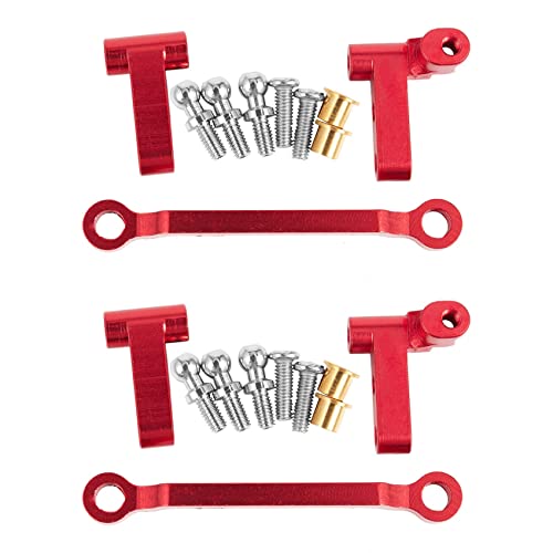 Gbloodst Upgrad Lenkzylinder-Montageblock aus Metall, 2 Stück für A949 A959-B A979-B A969, Rot Gbloodst Upgrad Lenkzylinder-Montageblock aus Metall, 2 Stück für A949 A959-B A979-B A969, Rot von Gbloodst