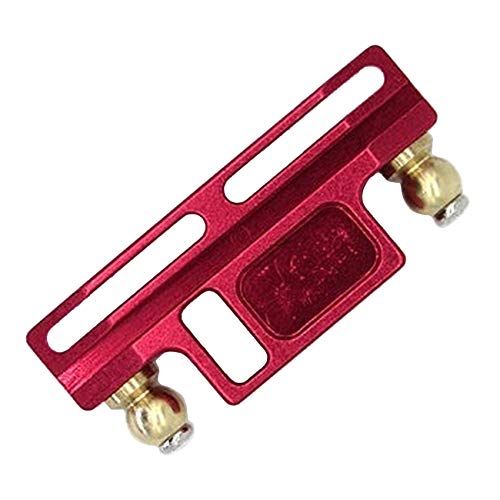 Gbloodst für D12 1/10 RC PKW Upgrade Teile Metall Lenkungs Gruppe Baugruppe Lenk Block ZubehöR, Rot von Gbloodst