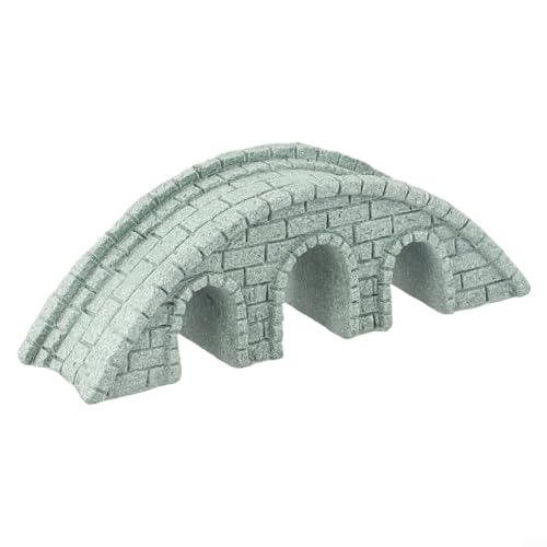 Charming For Garden Decor Brücke für Miniatur-Landschaften, realistisches Modell, grüner Sandstein von Gbtdoface