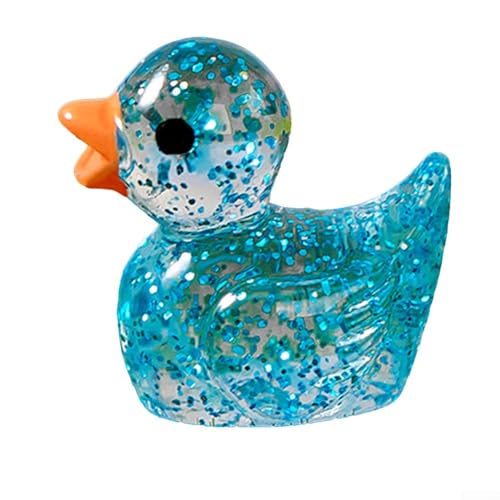 Mini Enten Figuren aus Kunstharz, ideal für Puppenhaus Dekoration (20 Stück) (Blau) von Gbtdoface