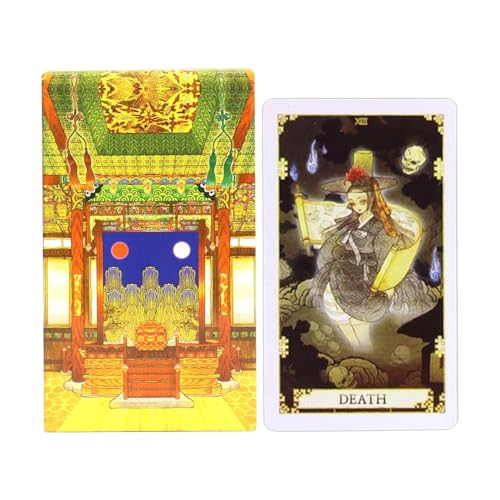 Fantasy of Korea Tarot Card -Spiel, leichte Sammel -Tarot -Karten -Familienspiel, Multiplayer Interactive Toy, Leichtes tragbares Design, einfach zu bedienen, 10.3x6cm, für Männer, Mädchen Fantasy of Korea Tarot Card -Spiel, leichte Sammel -Tarot -Karten -Familienspiel, Multiplayer Interactive Toy, Leichtes tragbares Design, einfach zu bedienen, 10.3x6cm, für Männer, Mädchen von Gcerfby