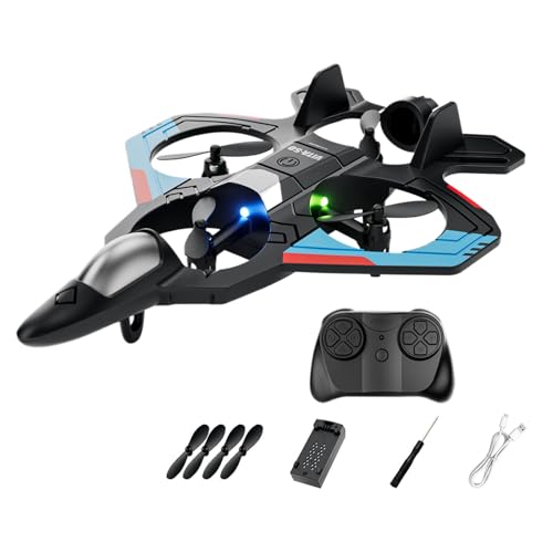 Gcerfby 4D RC Flugzeug V50 Kids Fighter, Fernbedienungsflugzeug, Doppelbatterie-Segelflugzeug mit Einstellbarer Geschwindigkeit, 21 x 15 x 4,5 cm, einfach zu bedienen, tragbar für und Mädchen Gcerfby 4D RC Flugzeug V50 Kids Fighter, Fernbedienungsflugzeug, Doppelbatterie-Segelflugzeug mit Einstellbarer Geschwindigkeit, 21 x 15 x 4,5 cm, einfach zu bedienen, tragbar für und Mädchen von Gcerfby