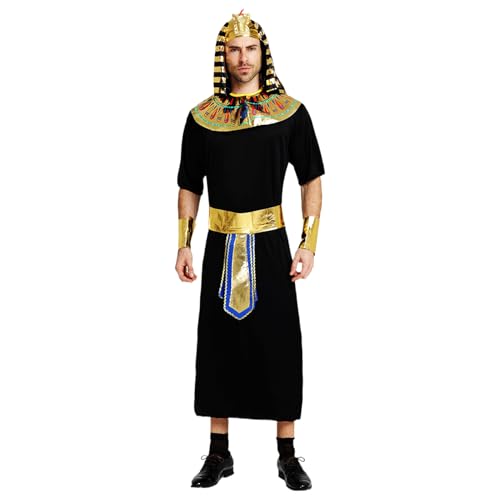Gcerfby Ägyptischer König Kostüm – Urlaub Dress Up Kleidung | Erwachsene Cosplay Kleidung für Männer Frauen Halloween Karneval Geburtstagsfeiern Bühnenauftritte Themenveranstaltung Gcerfby Ägyptischer König Kostüm – Urlaub Dress Up Kleidung | Erwachsene Cosplay Kleidung für Männer Frauen Halloween Karneval Geburtstagsfeiern Bühnenauftritte Themenveranstaltung von Gcerfby