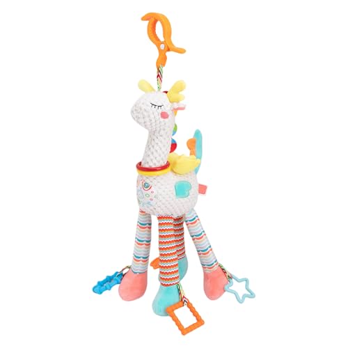 Gcerfby Autosicherheit Sitz beruhigender Rasseln, entzückender Autositz baumelnde Spielsachen, Krippenplüschtier mit Windkippe, 50 x 17 cm, einfach zu bedienen, tragbar für das Unschletzpaar von Gcerfby