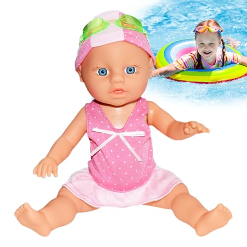 Gcerfby Bade-Babypuppe | Schwimmende Babypuppe,Interaktives Spielzeug Mit Beweglichen Gliedern Für Kleinkinder Zur Förderung Von Fähigkeiten Beim Spielen Für Mädchen Gcerfby Bade-Babypuppe | Schwimmende Babypuppe,Interaktives Spielzeug Mit Beweglichen Gliedern Für Kleinkinder Zur Förderung Von Fähigkeiten Beim Spielen Für Mädchen von Gcerfby