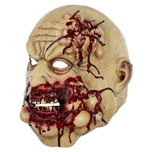 Gcerfby Gesichtsmaske für Halloween, Horror-Metzger-Maske für Rollenspiele, Cosplay-Dekoration, Requisite für Verkleidungen, Fotografie, Maskerade, Karneval, Fluchtraum, Drama Performance von Gcerfby