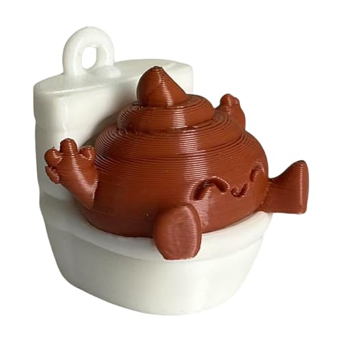Gcerfby Happy Poop Toilette, kleine Poop -Figuren, 3D -Druckkreativverzierungen, 3.3x3.5x3.2 cm, einfach zu errichten, perfekt für Frauen Home ms Desktop Weihnachtsfernseher Arbeitsplatz Gcerfby Happy Poop Toilette, kleine Poop -Figuren, 3D -Druckkreativverzierungen, 3.3x3.5x3.2 cm, einfach zu errichten, perfekt für Frauen Home ms Desktop Weihnachtsfernseher Arbeitsplatz von Gcerfby