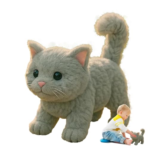 Gcerfby Katzen Spielzeug Für Kinder | Realistische Stoffkatze Kuscheltier Zum Spielen Und Kuscheln,Niedliches Tier Spielzeug Für Töchter Söhne Mädchen Muttertag Valentinstag Familie Büro Gcerfby Katzen Spielzeug Für Kinder | Realistische Stoffkatze Kuscheltier Zum Spielen Und Kuscheln,Niedliches Tier Spielzeug Für Töchter Söhne Mädchen Muttertag Valentinstag Familie Büro von Gcerfby