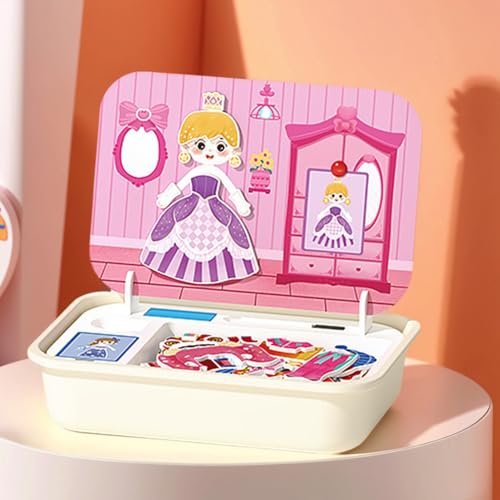 Gcerfby Magnetisches Puzzle Spielzeug,Holz Magnet Puzzle Brettspiel Mit Aufbewahrungsbox - Lernspielzeug Für Kinder Im Vorschulalter,Für Kleinkinder Mädchen Kinder Ab 3-6 Jahren von Gcerfby