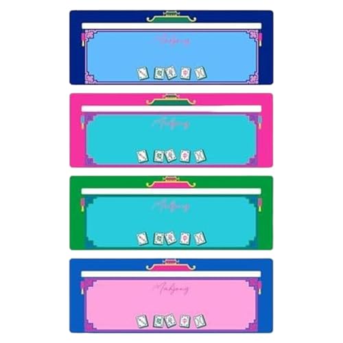 Gcerfby Mahjong Line Finder 4PCS -Set, Game Night Accessoire, Travel Mahjong Tool, Markierungsdesign, kompakt für den Außenbereich, 19x7x0.1cm, für den Urlaub von Gcerfby