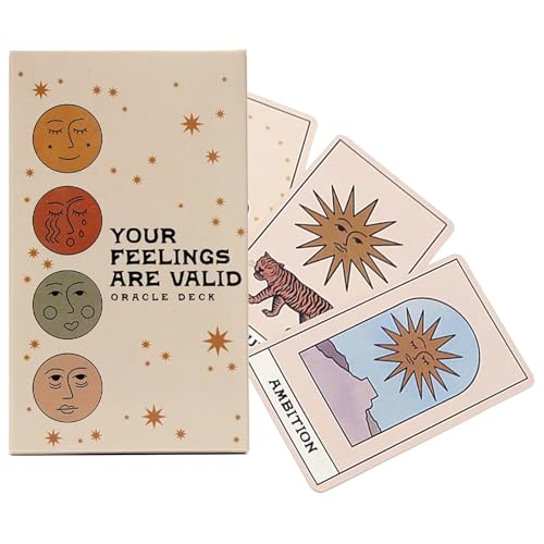 Gcerfby Oracle, 48-Cards English Edition Emotional Comfort Brettspiel, emotionale Karten, 10.5x6.2 cm, einfach zu bedienen, tragbar für die persönliche Transformation Gcerfby Oracle, 48-Cards English Edition Emotional Comfort Brettspiel, emotionale Karten, 10.5x6.2 cm, einfach zu bedienen, tragbar für die persönliche Transformation von Gcerfby
