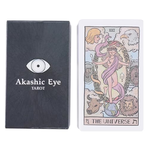 Gcerfby Tarotkarte, Schicksals-Wahrsagung, 79-Karten-Brettspiel „Mysterious Art Eye“, 10,5 X 6,2 cm, Einfach Zu Verwenden, Tragbar Für Anfänger Und Erfahrene Leser von Gcerfby