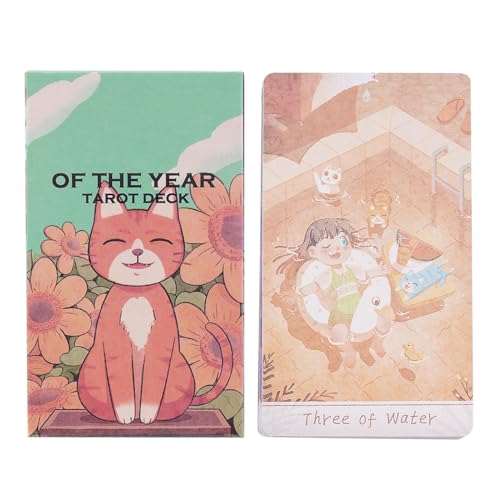 Gcerfby Tarotkarten, Lesen von Tarot -Karten -Set, tragbares Tabletop -Brettspiel, 10,5x6,2 cm, einfach zu bedienen, tragbar für Familienbindung Frauen Jugend Teenager Gcerfby Tarotkarten, Lesen von Tarot -Karten -Set, tragbares Tabletop -Brettspiel, 10,5x6,2 cm, einfach zu bedienen, tragbar für Familienbindung Frauen Jugend Teenager von Gcerfby
