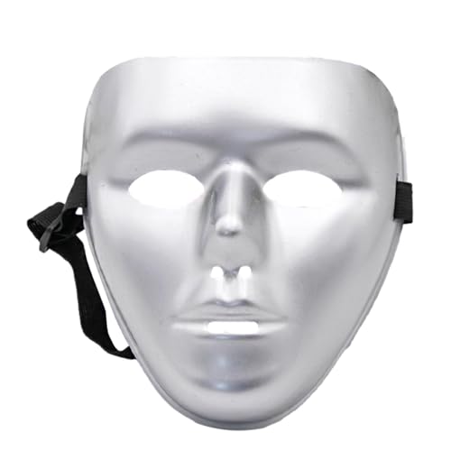 Karnevalsmaske, Cosplay, Kostüm-Gesichtsmaske, Hip-Hop-Gesichtsmaske, atmungsaktives Design, voll verstellbare Passform, silber/goldfarben, für Partys, Events, Versammlungen Karnevalsmaske, Cosplay, Kostüm-Gesichtsmaske, Hip-Hop-Gesichtsmaske, atmungsaktives Design, voll verstellbare Passform, silber/goldfarben, für Partys, Events, Versammlungen von Gcerfby