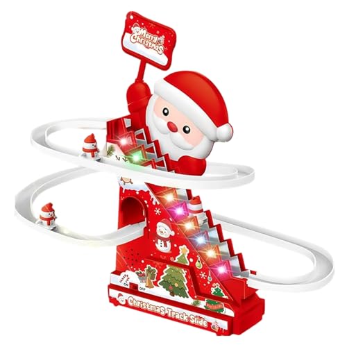 Slide Toys, Interactive Activity Set, 14x6x19,5 cm, Weihnachtsspielzeug, Electric Snowman Track Coaster, einfach zu bedienen, für Kinder Mädchen 1-5 Jahre alt von Gcerfby