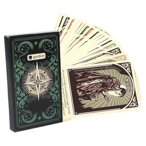 Spielkarten, Metapher-Spielkarten Vermögenszählungen, mystisches Kartenset, 10.5x6.2x1.5 cm, lernfreundliches Werkzeug, einfach zu bedienen, perfekt zum Teilen von Momenten und spirituelle Anlässe Spielkarten, Metapher-Spielkarten Vermögenszählungen, mystisches Kartenset, 10.5x6.2x1.5 cm, lernfreundliches Werkzeug, einfach zu bedienen, perfekt zum Teilen von Momenten und spirituelle Anlässe von Gcerfby