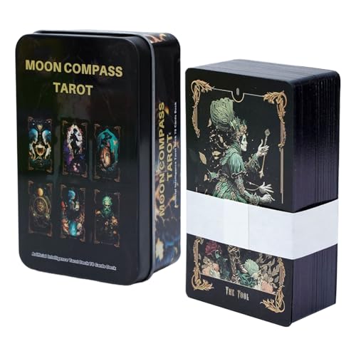 Tarotkarten, sammelbares Vermögensspiel Deck, 78-teiliges Wahrsagungskartenset, 13x8x3 cm, schönes Sammler Design, einfach zu bedienen, perfekt für Urlaubsspaß, Clubveranstaltungen, persönliche Anleit Tarotkarten, sammelbares Vermögensspiel Deck, 78-teiliges Wahrsagungskartenset, 13x8x3 cm, schönes Sammler Design, einfach zu bedienen, perfekt für Urlaubsspaß, Clubveranstaltungen, persönliche Anleit von Gcerfby