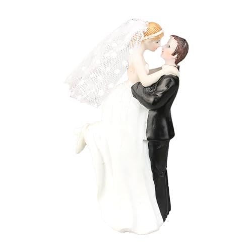 Gcljlmy Tortenaufsatz für Hochzeit, Tortendekoration, Kunstharz, kleine Skulptur, Hochzeitstorte, Puppe, Braut und Bräutigam für Veranstaltungen, Partys, Gcljlmy Tortenaufsatz für Hochzeit, Tortendekoration, Kunstharz, kleine Skulptur, Hochzeitstorte, Puppe, Braut und Bräutigam für Veranstaltungen, Partys, von Gcljlmy