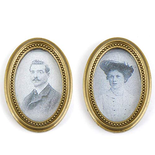 Gcroet Puppenhaus Zubehör, 1: 12 Puppenstuben Miniatur-Paar Bilder-Rahmen-Wand-Dekoration 2pcs von Gcroet