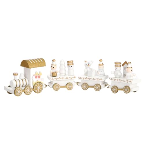 Gcroet Weihnachtsholzzug süße hölzerne weiße Mini -Zug Ornamente Spielzeug Kindergartendekoration für Weihnachtsfeier Kinder Gcroet Weihnachtsholzzug süße hölzerne weiße Mini -Zug Ornamente Spielzeug Kindergartendekoration für Weihnachtsfeier Kinder von Gcroet
