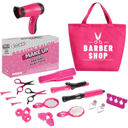 Kids Friseur Set niedliche Friseursalon Spielzeug für Mädchen tun Spielen Spielzeug Realistische Kinder Friseurset Playset mit Spielzeughairdryer, Mirror und anderen Accessoires für Kinder Rolle Kids Friseur Set niedliche Friseursalon Spielzeug für Mädchen tun Spielen Spielzeug Realistische Kinder Friseurset Playset mit Spielzeughairdryer, Mirror und anderen Accessoires für Kinder Rolle von Gcroet