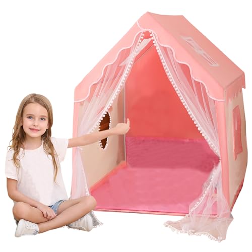Kinderzelt Indoor-Spielzelte für Mädchen Prinzessin Zelt mit Tragetasche und atmungsaktives Netzfenster Nicht-Schlupf-Prinzessin Burgspielhaus für Kleinkind Girls Geschenk ohne Ornamente. Kinderzelt Indoor-Spielzelte für Mädchen Prinzessin Zelt mit Tragetasche und atmungsaktives Netzfenster Nicht-Schlupf-Prinzessin Burgspielhaus für Kleinkind Girls Geschenk ohne Ornamente. von Gcroet