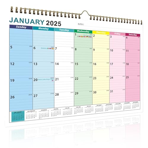 Schreibtischkalender 2025-2026, 2025 Wandkalender 18 Monate Schreibtisch von Januar bis Juni 2026, 8, 7 x 11, 8 Zoll Familienplaner mit Aufgabenliste Blanko Hinweis für Home Office Planung & Organ Schreibtischkalender 2025-2026, 2025 Wandkalender 18 Monate Schreibtisch von Januar bis Juni 2026, 8, 7 x 11, 8 Zoll Familienplaner mit Aufgabenliste Blanko Hinweis für Home Office Planung & Organ von Gcroet