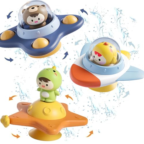 Gdbykds 3 Pcs Saugplatte Spielzeug - Spinner für Babys Bad und Fenster, Baby Badespielzeug sensorische Spielzeug für 1-3 Jahre alt Junge Mädchen, für Kinder Geburtstagsgeschenke für 1 2 3 Jahre alt Gdbykds 3 Pcs Saugplatte Spielzeug - Spinner für Babys Bad und Fenster, Baby Badespielzeug sensorische Spielzeug für 1-3 Jahre alt Junge Mädchen, für Kinder Geburtstagsgeschenke für 1 2 3 Jahre alt von Gdbykds