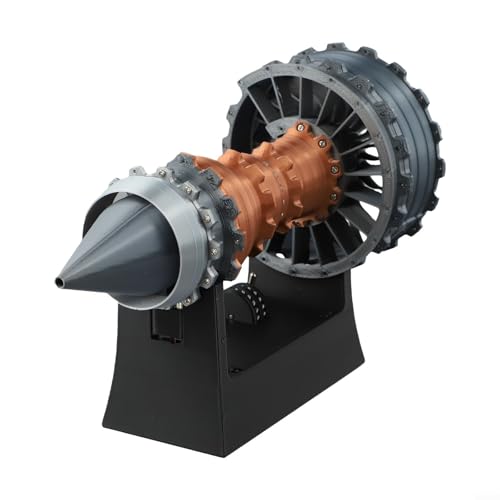 Gdfnmogo Turbofan Motormodell, Flugzeug, Turbojet-Motor, Nachbildung, pädagogisches Display mit LED-Lichtern, USB-betrieben, 25 cm, Luftfahrt-Enthusiasten, Sammlerstück, PLA-Material Gdfnmogo Turbofan Motormodell, Flugzeug, Turbojet-Motor, Nachbildung, pädagogisches Display mit LED-Lichtern, USB-betrieben, 25 cm, Luftfahrt-Enthusiasten, Sammlerstück, PLA-Material von Gdfnmogo