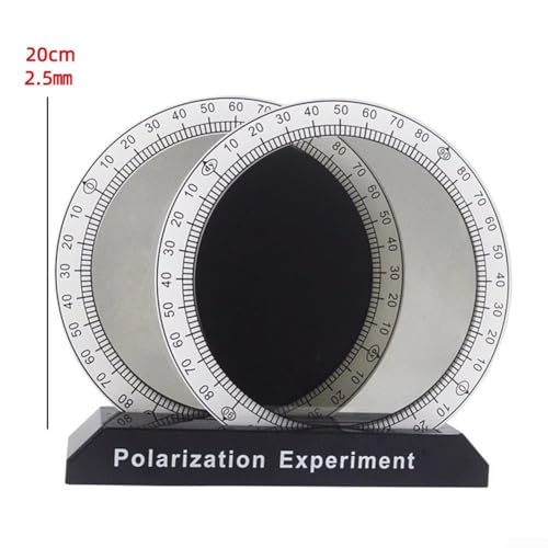 Optisches Polarisator-Set für Klassenzimmer-Lichtexperimente mit Interferenzplatte (schwarz-weiß) von Gdfnmogo