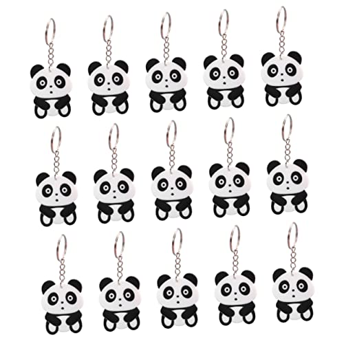 30 Stück Panda-Schlüsselanhänger, Schlüsselanhänger, Dekor, Schlüsselanhänger, Cartoon-Schlüsselanhänger, Panda-Zubehör, Metall-Geldbörse for Damen, Rucksack, hängende Verzierung, Panda-Geschenke, Tie von GeRRiT