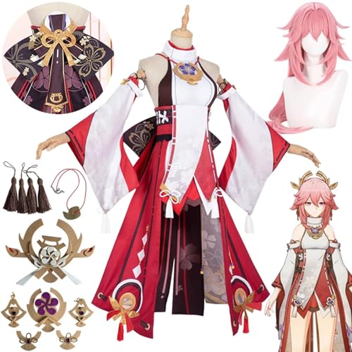 Genshin Cosplay Raiden Shogun Yae Miko Nahida Cosplay Costume Halloween Suit Full Set for Fans von GeRRiT