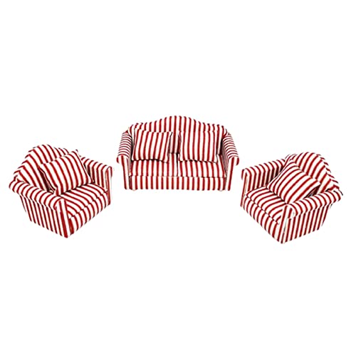 1/12 Puppenhaus Miniaturen Moderner Liebessitz Sessel Sofa Stil 1 von Geardeangloow
