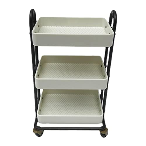 1/6 Puppenhaus Esswagen 3 Tabletts Exquisiter Restaurantwagen für Küche Beige von Geardeangloow