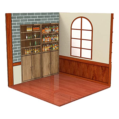 1:12 Maßstab Hintergrund Organizer Display Sammlung für Actionfiguren Puppen Pub 1:12 Maßstab Hintergrund Organizer Display Sammlung für Actionfiguren Puppen Pub von Geardeangloow