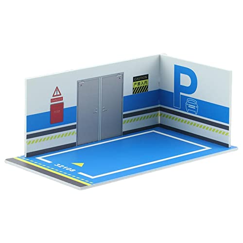 1:32 Parkplatz Modellauto Druckguss Garage für Diorama Sammlung Hintergrund 32108 Blau, Stil 32108 1:32 Parkplatz Modellauto Druckguss Garage für Diorama Sammlung Hintergrund 32108 Blau, Stil 32108 von Geardeangloow
