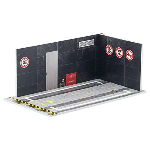 1:32 Parkplatz Modellauto Druckguss Garage für Diorama Sammlung Hintergrund 32208 Schwarz, Stil 32208 1:32 Parkplatz Modellauto Druckguss Garage für Diorama Sammlung Hintergrund 32208 Schwarz, Stil 32208 von Geardeangloow