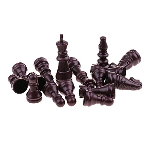 16-teiliges Ersatz-Schachfiguren-Set aus Kunststoff, Braun 16-teiliges Ersatz-Schachfiguren-Set aus Kunststoff, Braun von Geardeangloow