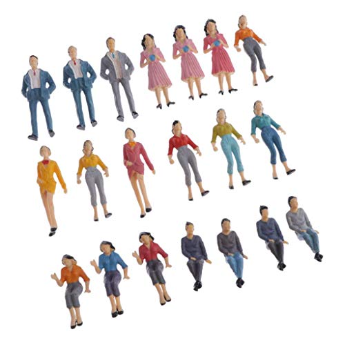 20 Stück 1/25 Sandtischpuppe, DIY, handgefertigtes Baumodell, Farbmaterial von Geardeangloow