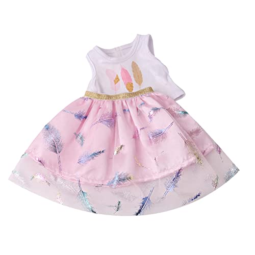 45,7 cm Kleidung T-Shirt + Rock Mädchen Puppe Accs Mädchen Geschenke rosa 45,7 cm von Geardeangloow