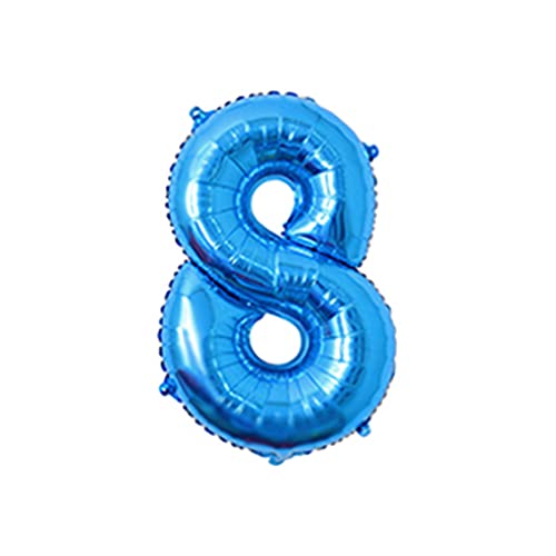 81,3 cm großer Zahlenballon, dekorativer Aluminiumfolienballon, Geburtstag, Hochzeit, Party, Urlaub, Geschenk, Dekoration, Stil 8, Blau 81,3 cm großer Zahlenballon, dekorativer Aluminiumfolienballon, Geburtstag, Hochzeit, Party, Urlaub, Geschenk, Dekoration, Stil 8, Blau von Geardeangloow