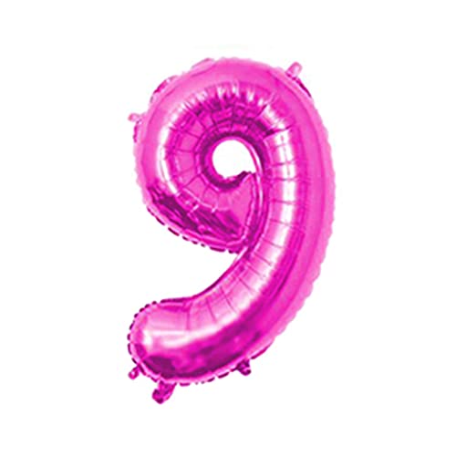 81,3 cm großer Zahlenballon, dekorativer Aluminiumfolienballon, Geburtstag, Hochzeit, Party, Urlaub, Geschenk, Dekoration, Stil 9, Rosenrot 81,3 cm großer Zahlenballon, dekorativer Aluminiumfolienballon, Geburtstag, Hochzeit, Party, Urlaub, Geschenk, Dekoration, Stil 9, Rosenrot von Geardeangloow