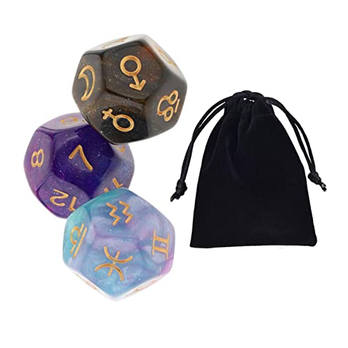Astrologische Acryl-Würfel, Sternbild, für Geschenke, Stil B, 3 Stück Astrologische Acryl-Würfel, Sternbild, für Geschenke, Stil B, 3 Stück von Geardeangloow