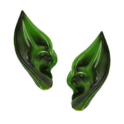 Elfenohren Halloween Karneval Verkleiden Kostüm Party Requisiten Maskerade Fake Ear Grün 11,5 x 5,2 cm Elfenohren Halloween Karneval Verkleiden Kostüm Party Requisiten Maskerade Fake Ear Grün 11,5 x 5,2 cm von Geardeangloow