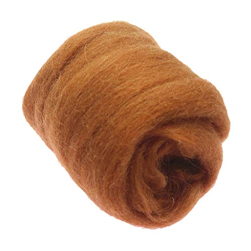 Geardeangloow 10g Weiche Wolle Roving Filzwolle für DIY Nadelfilzen Handwerk Braun Geardeangloow 10g Weiche Wolle Roving Filzwolle für DIY Nadelfilzen Handwerk Braun von Geardeangloow