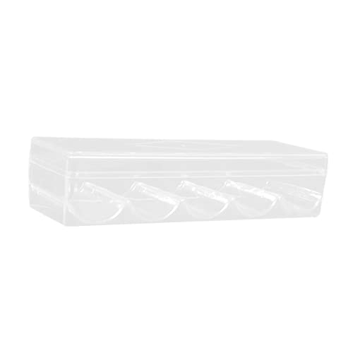 Geardeangloow Acryl-Chips-Etui für 100 Chips, 5 Fächer, Organizer für Party, transparent, 24 x 7 x 4,5 cm Geardeangloow Acryl-Chips-Etui für 100 Chips, 5 Fächer, Organizer für Party, transparent, 24 x 7 x 4,5 cm von Geardeangloow