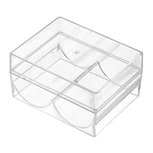 Geardeangloow Acryl Chips Tablett Hält 40 Chips Multifunktional für Party Clay Chips, Transparent, 8.5 x 6.6 x 4.4 cm Geardeangloow Acryl Chips Tablett Hält 40 Chips Multifunktional für Party Clay Chips, Transparent, 8.5 x 6.6 x 4.4 cm von Geardeangloow