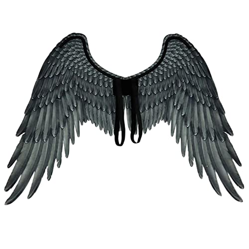 Geardeangloow Engelsflügel-Kostüm, Mottoparty, Karneval, Unisex, Einheitsgröße, Schwarz Geardeangloow Engelsflügel-Kostüm, Mottoparty, Karneval, Unisex, Einheitsgröße, Schwarz von Geardeangloow